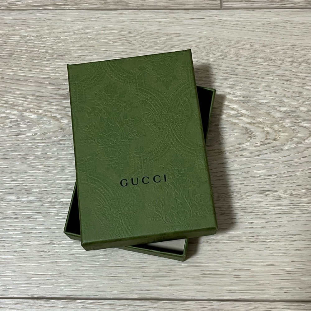 Gucci Olive Green Embossed Gift Box